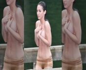 Megan Fox Pussy Visible In Wet Skin Tight Shorts from megan fox pussy