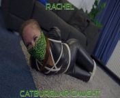 Rachel Adams - Catsuit Bondage Bound Tied Tape Gagged Damsel in Distress ( GagAttack.NL ) from bondage bound cara delevigne