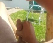 Pissing on my cock. from african outdoors piss