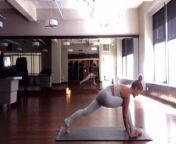 Nina Agdal doing yoga from koel pornstarina agdal