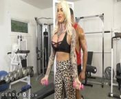 GenderX - Nadia Love's Dick Pops Out When Working Out from nadia naim shemale