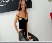 LEATHER PANTS, SEXY VOICE from leather pants pee