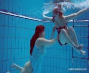 Dashka and Vesta underwater teens from mypornsnap bikini nude