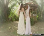 Dolly and Kymberlee have a fuckfest after getting married from a fuckfest at the wedding part