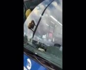 black girl pissing on dashboard in public bus from black girl pee