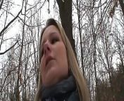 Good looking German lady pleasing a hard cock outdoors from googal world no one b