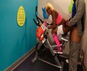 Anal Ass Deep Fuck Big Butt In Public Gym By BBC On Fit Bike from big butt in public