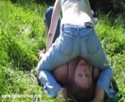 Field fight - Real Girls Fighting Facesitting Outdoor from asian real catfigh facesitting