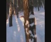 My girlfriend naked in winter forest from naked in african jungle