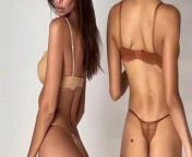 Emily Ratajkowski and hot black model from emily ratajkowski nude fakes