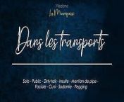 Teased in public by a masturbating french woman - French Audio porn from public touch sex train bus pg