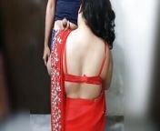 Sonagachi in kolkata red light area had sex with a desi Indian hot girl- clear hindi audio voice from indian hot girl in red saree wit