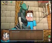 HornyCraft Minecraft Parody Hentai game PornPlay Ep.37 Giant warden is kissing my small cock until I cum on her face from warden sex
