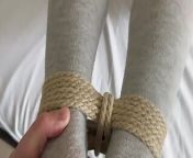 Master Fucks Slaves Tied Feet in Socks from jouni in socks and bondage sharesome