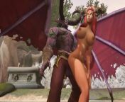 Illidan Stormrage stand lift and carry fucks a hot redhead elf : Warcraft Parody from 3d muscular lady lift sex