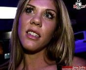Skinny blonde slut with small tits gets a creampie after Sex from step mom gets creampie after doggystyle in kitchen