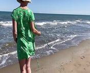 Even naked, I humiliate my husband on the beaches from chastity beach
