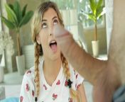 Pigtailed blonde Shona River got assfucked from adeline murphy39s pigtails got me hard so she decided to give me blowjob pov cum on tongue