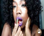 Purple Kisses Purple Lipstick JOI from lip kissing videos kajal rani xxx