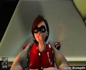 The Incredibles - Elast Girl Facial from the incredibles