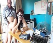 Office domination - Boss fucks secretary while she is on the phone. Blowjob on office Cam 2 from walmart employee