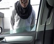 Perverted German Picks Up A Syrian Refugee In Hijab from syrian blowjob car