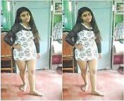 Cute Desi Girl Record Her Nude Selfie For Lover from desi cute girls selfie video making