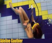 Adeline being filmed by a girl in the pool from adeline bri nud3s and s3xtape collection link