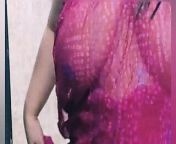 My First Video Indian Plus Size Model Saree Stripping Black Blouse from saree model girl