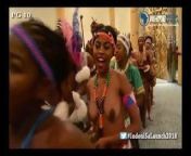 Cultural African boobs from south african cultural dance