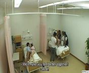 Japanese CMNF naked hospital prank TV show from japanese tv show