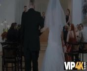 VIP4K. Olivia Sparkle in a wedding dress and veil caught on camera fucking from shid k