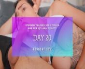 DAY 20 - Step Mom Teaches Sex step Son and GF Luna Roulette in Threesome from www boy doggy sex