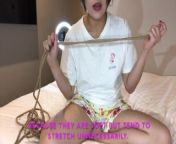 Japanese Cuteadult shop clerk teach simple bondage that anyone can do from 誰でも出来る簡単自宅トレーニング