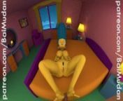 The Simpsons - Marge Simpson Footjob POV from famous toons facial misty and