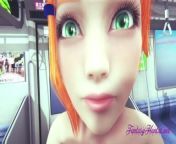 Ben 10 Hentai - Gwen Is Fucked in a Train and cums inside her from ben 10 doraemon cartoon nobita fuck