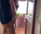 I call an escort and fuck her at the balcony in front of the neighbours from call girl ki