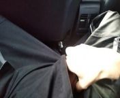 Dirty Man Masturbating Big Fat Cock in Car at Work Break! Hot! from 12 gay hands free public