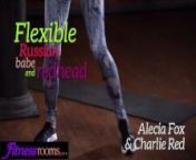 Fitness Rooms Bubble butt Alecia Fox and Czech Redhead twerk and 69 from perro sex twerk dance