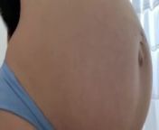 Not safe for work pregnant tease full video from lisa asmr belly button