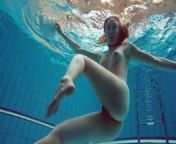 Underwater hottest babe Zelenkina swims naked from diana kruger nude magazine