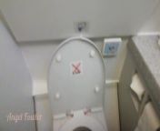 Girl pissing on the airplane from thailand toilet spy jpg
