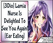 3Dio Lamia Nurse Is Delighted To See You Again! Ear Eating ASMR Wholesome from 무료야동【구글검색→링크짱】야동코리아∵야동바다⪂bj야동♯서양야동✡yadongtube⪅다크걸ꁡ야동트위터⁑최신야동ꕬ몰카야동 ohr