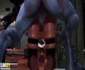 Two Sluts Babes Fuck with Monster | 3D Porn Hentai | Fallen Doll from boy nudist cartoon 3d