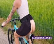 Pimp my bike - Lara Bergmann fucks her bike! from girls upskirt bike