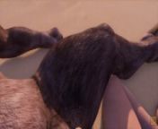 Wild Life Female POV with Furry Bull from animation furry bull