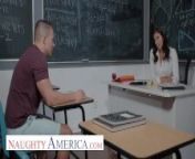Naughty America - Reagan Foxx teaches her student a special lesson in classroom from kla