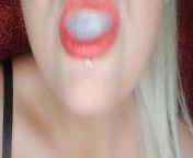 xNx - For My Mouth Spit Fetish Fans ( Big Red Lips 👄 ) from lavanya xnx