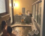 First hot spring trip♡SEX in a stylish open-air bath at night♡Japanese amateur hentai from mypornwbe first night love videos