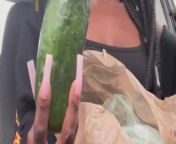 (full video!) ebony slut squirting and creaming from fucking cucumbers from esha takia